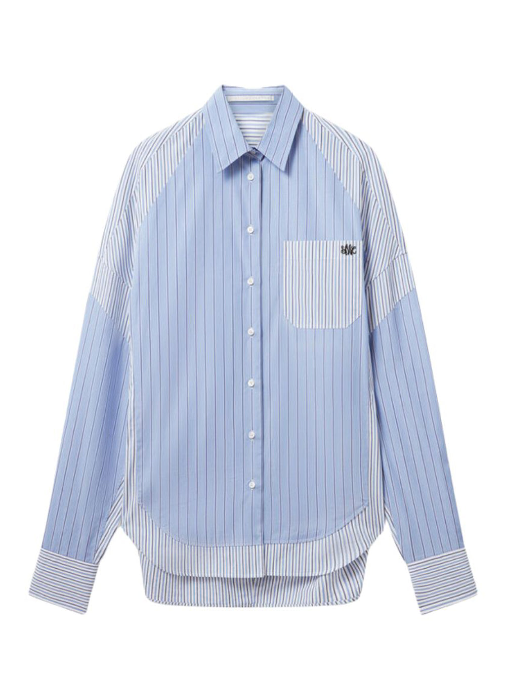 Striped Boyfriend Shirt (Blue)