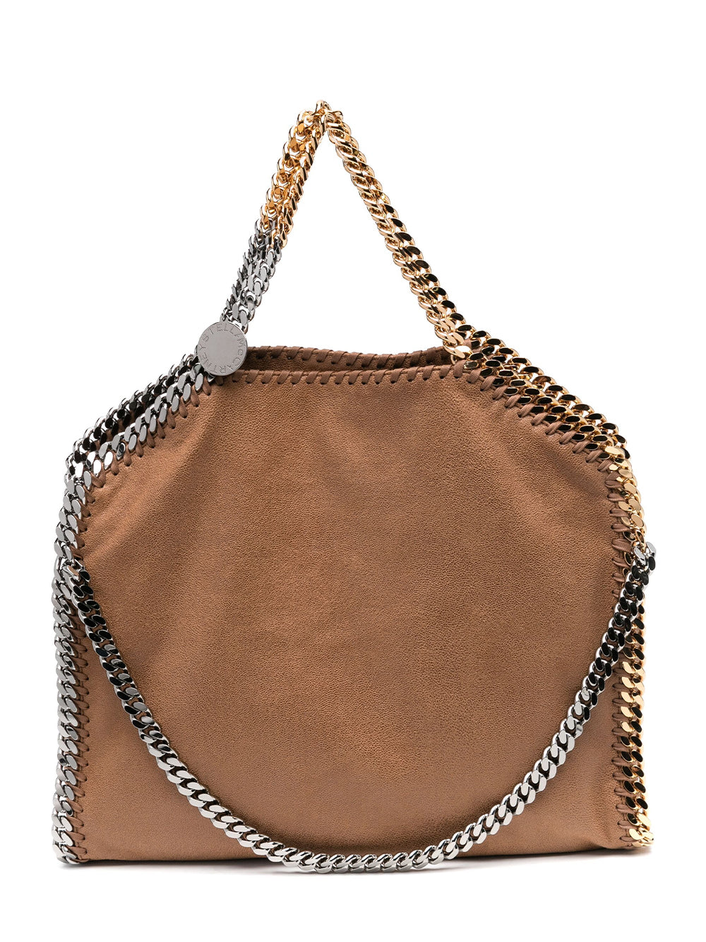 3 Chain Tote Eco Shaggy Deer With Mix Galvanic Chain (Pecan)