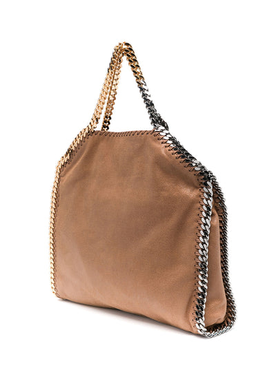 3 Chain Tote Eco Shaggy Deer With Mix Galvanic Chain (Pecan)