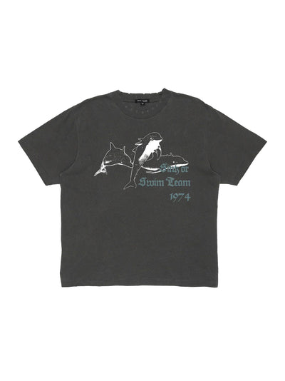 Swim Team Tee Charcoal