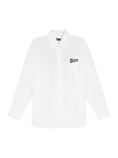 Shirt Cdg Patch White