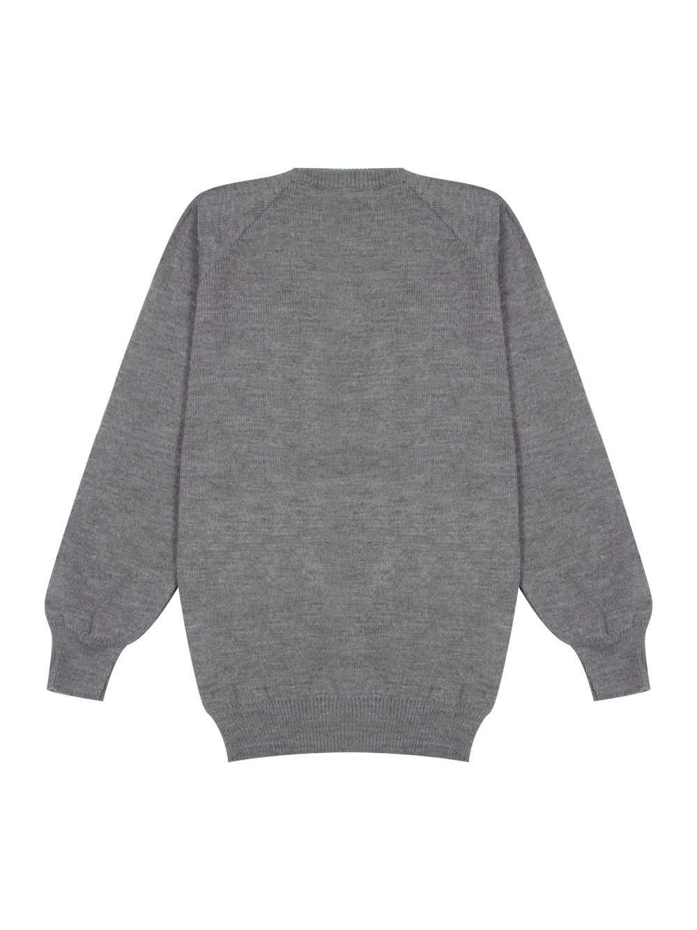 Charles Kirk School Round Low Gauge Pullover Grey