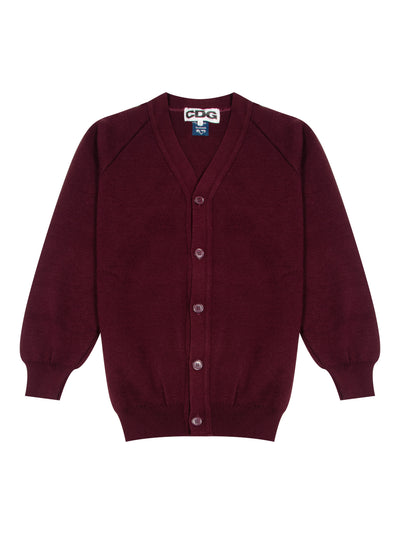 Charles Kirk School Round Low Gauge Cardigan Marron