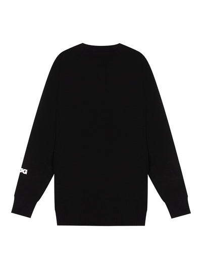 Lochaven Of Scotland Long Back School Pull Over Black