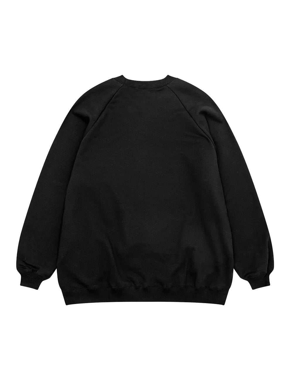 Oversized Reverse Logo Sweatshirt Black