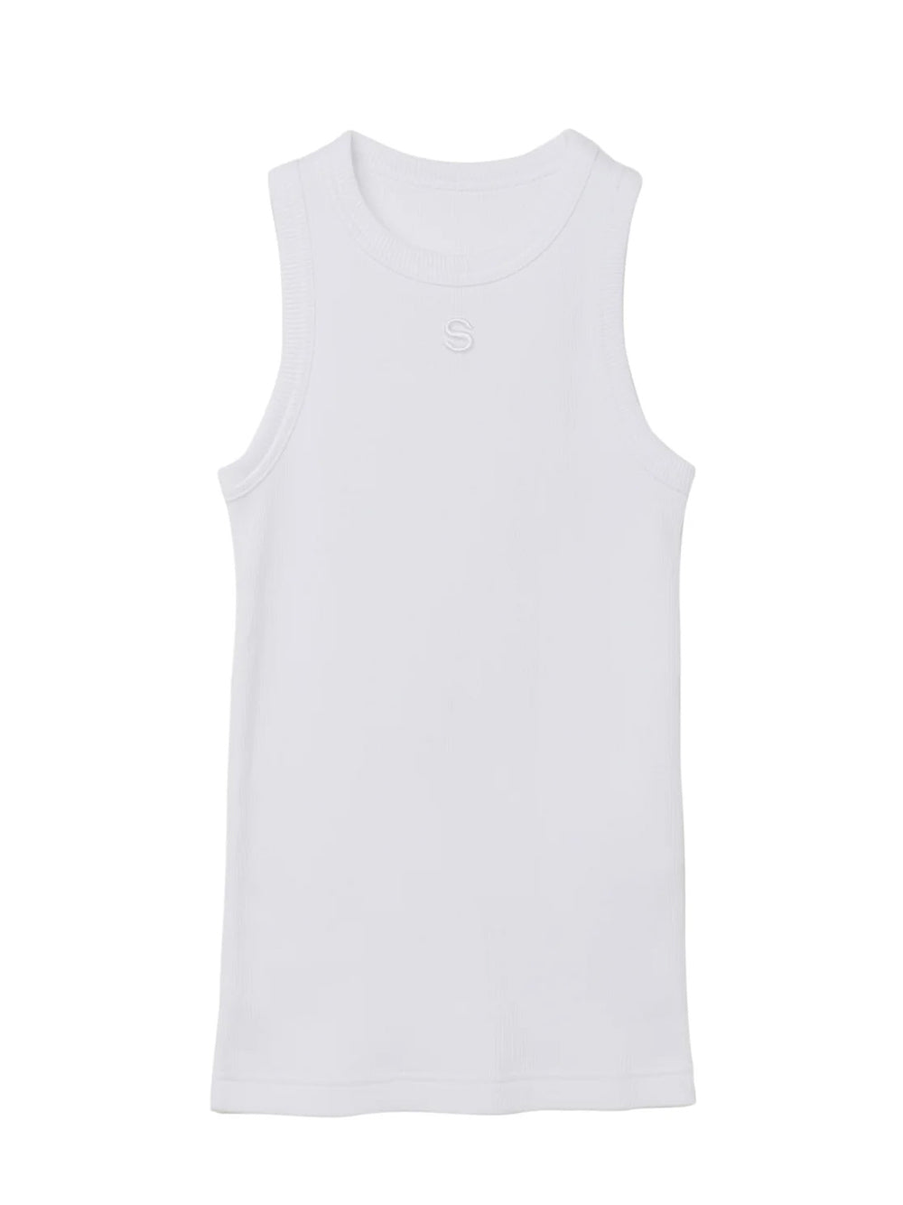 S Cotton Jersey Tank Top (White)
