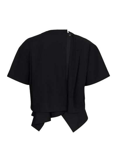 Cotton Poplin Pullover (Black)