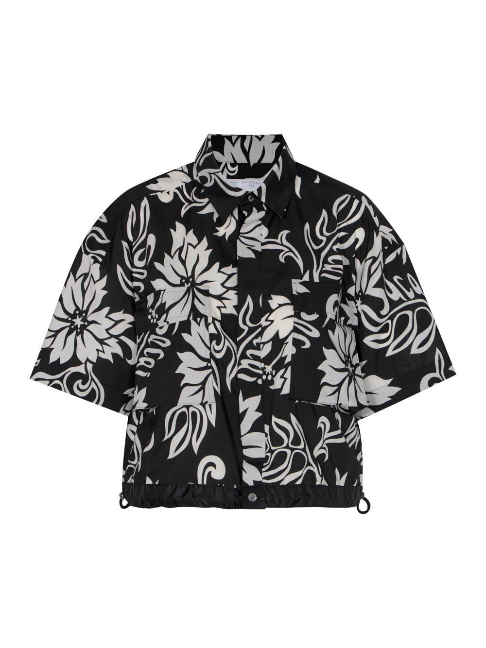 Floral Print Shirt (Black)