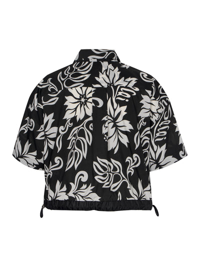Floral Print Shirt (Black)