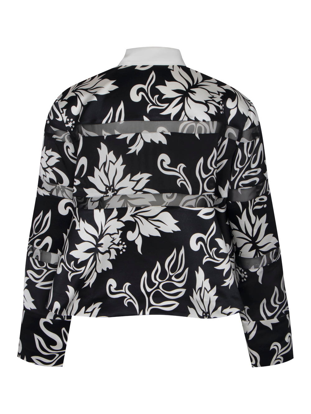 Floral Print Rugby Shirt (Black)