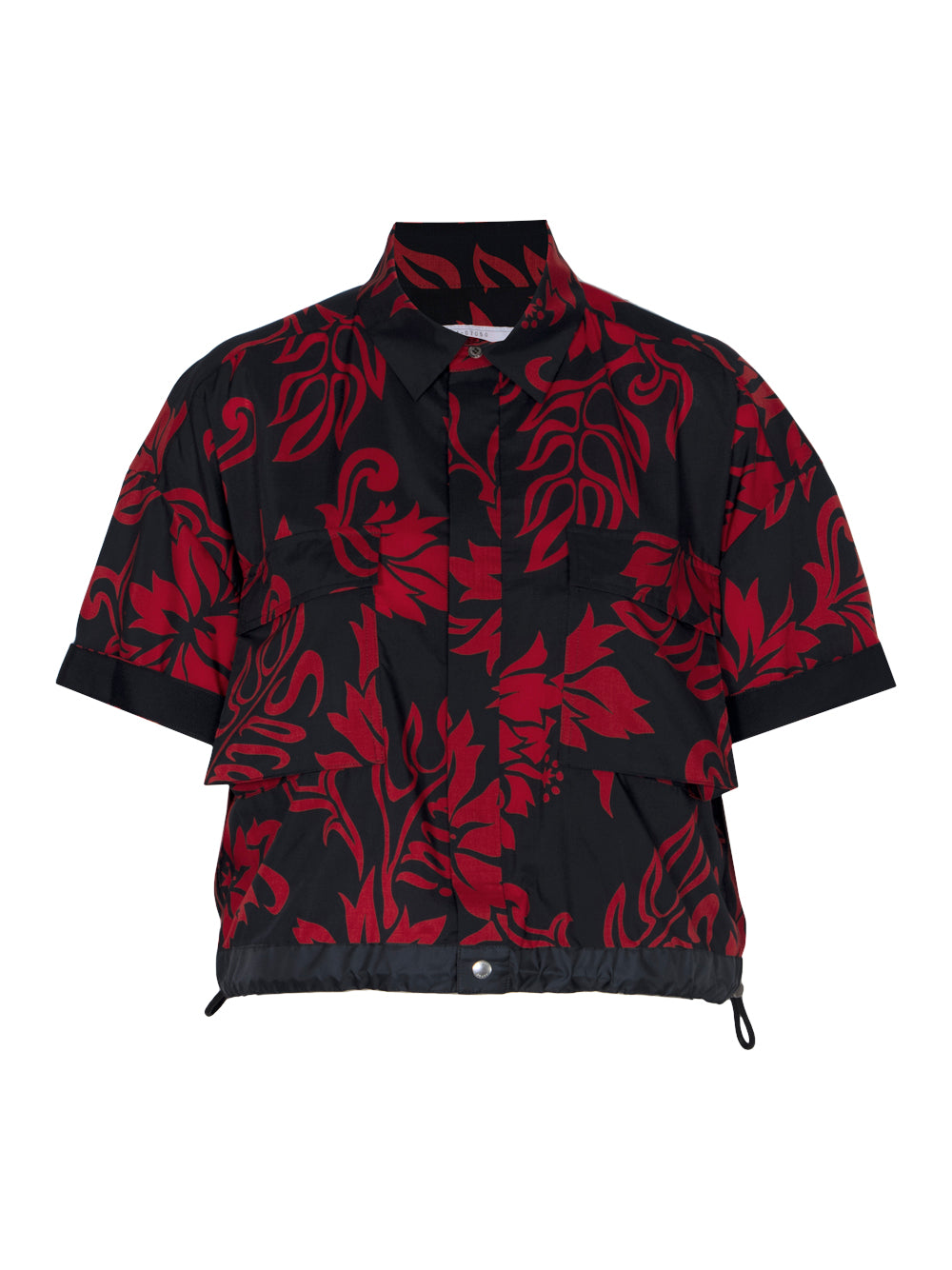 Floral Print Shirt (Red)