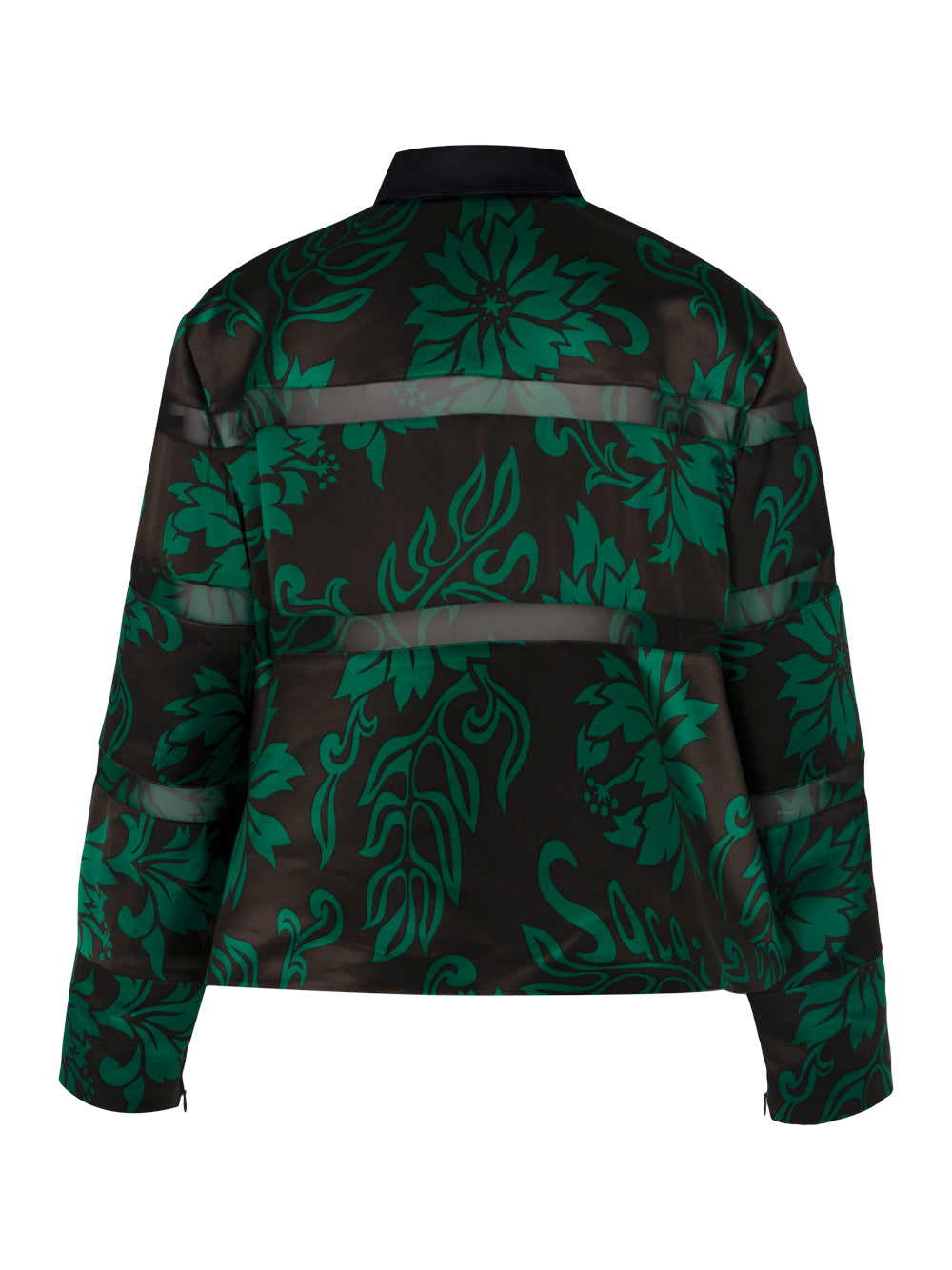 Floral Print Rugby Shirt (Green)