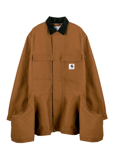 Sacai x Carhartt WIP W' Duck Bonding Dress Coat (Dark Beige)