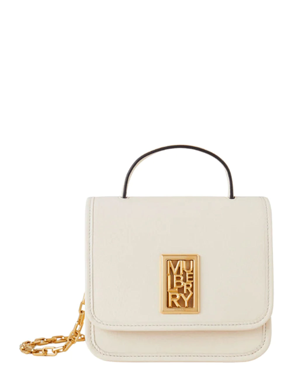 Sadie Square High Shine Leather (Eggshell)