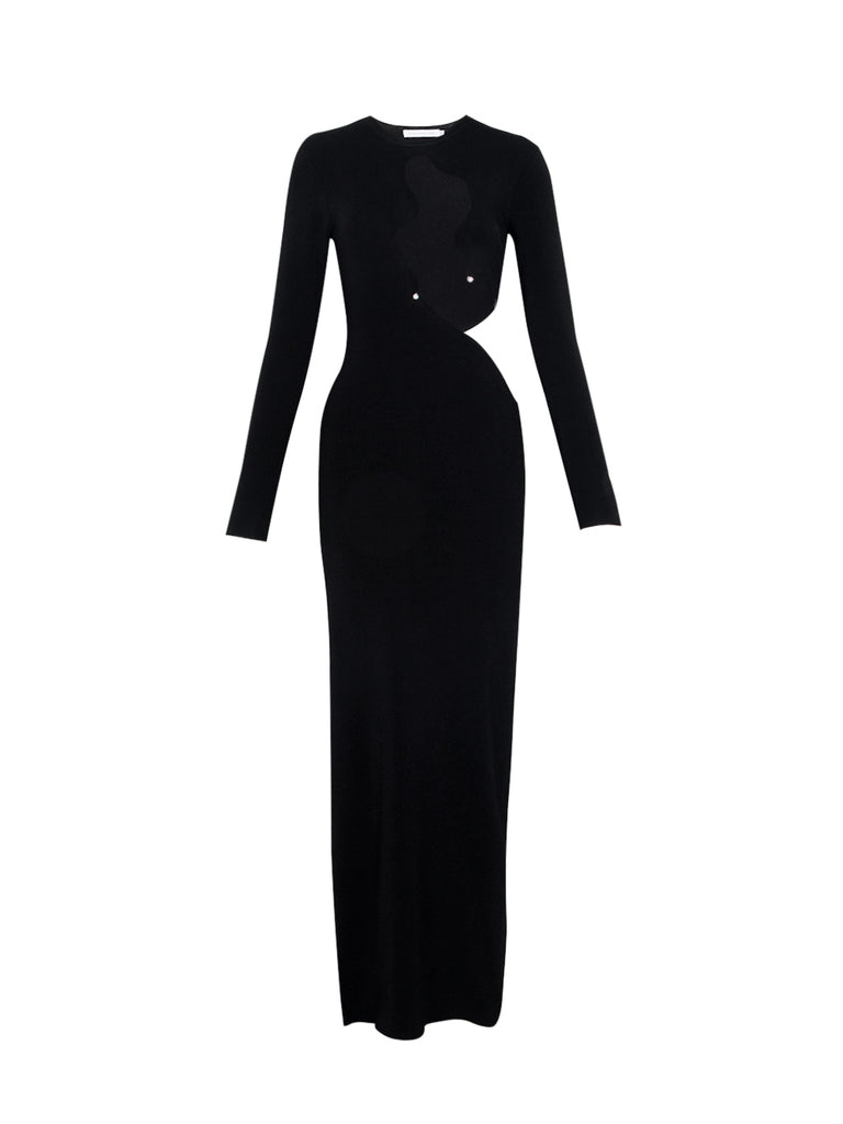 Salacia Wire Long Sleeve Column Dress (Black) – CLUB 21 THAILAND CO., LTD.