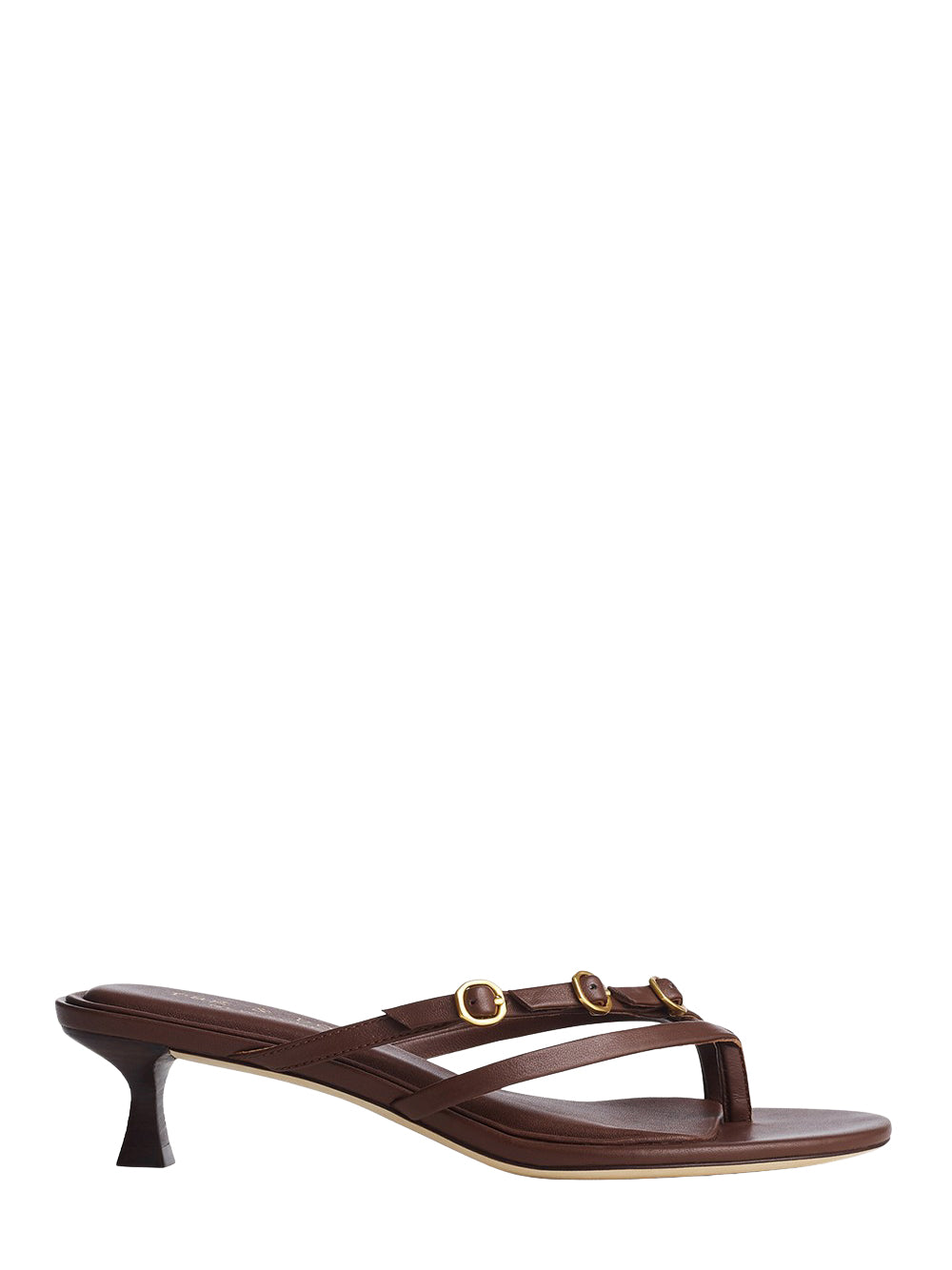Sammie Buckle Kitten Heel (Dark Mocha)