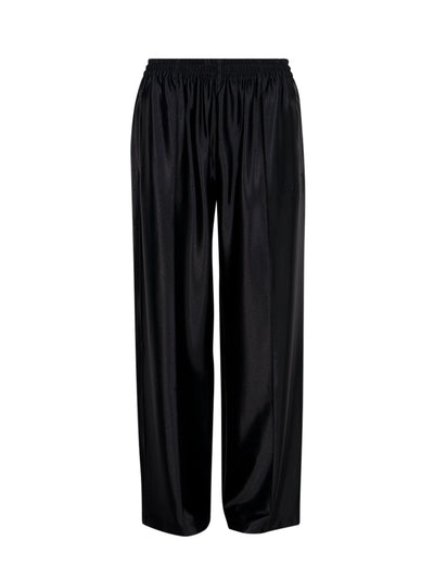 Satin Faille Sweatpants (Black)