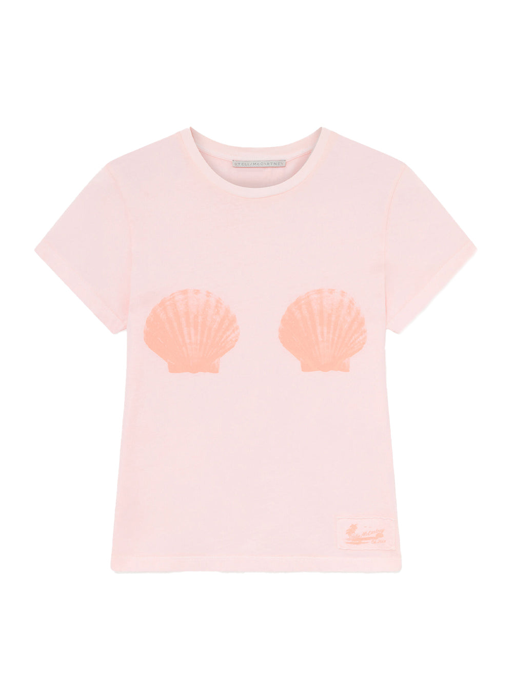 Seashell Crewneck T-Shirt (Light Pink)