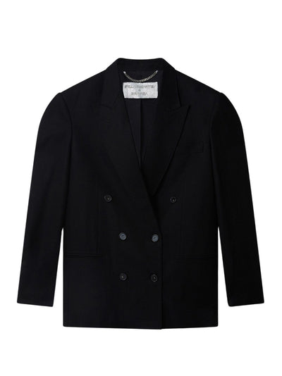 Sexy Robot Graphic Tuxedo-Lapel Blazer (Multicolor)
