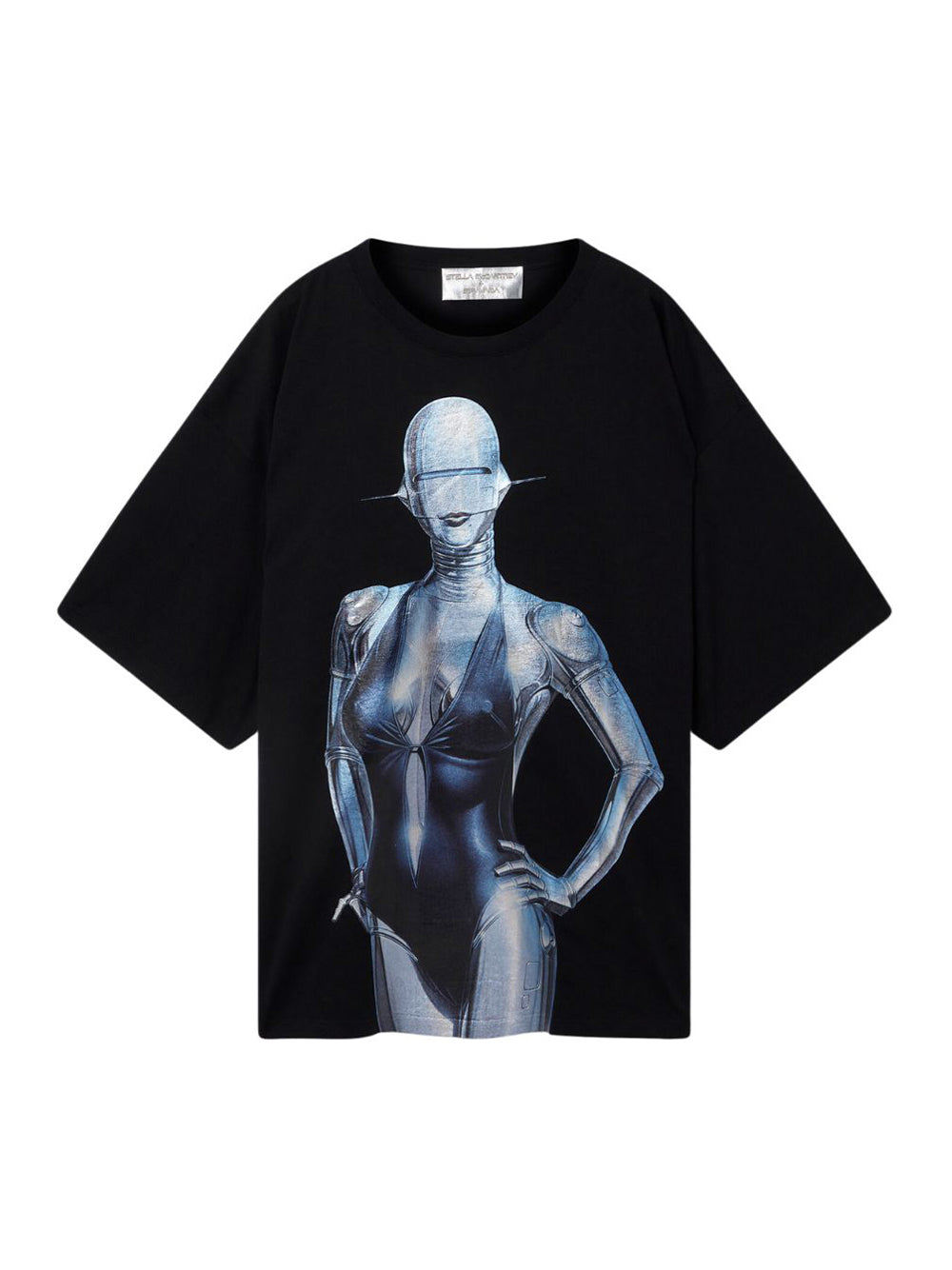 Sexy Robot Long-Sleeve Organic Cotton T-Shirt (Pure White)