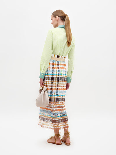 Shao Blouse (Green Stripe)