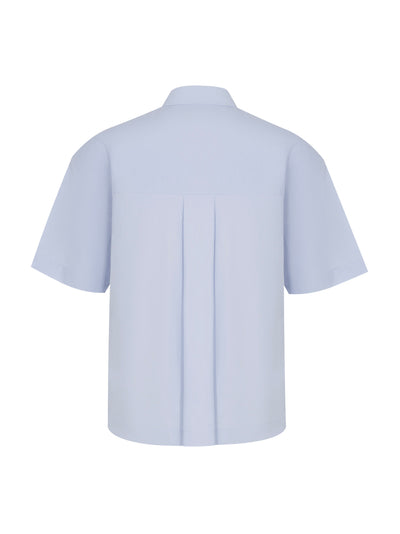Sheen Cotton Poplin Shirt (Salt)