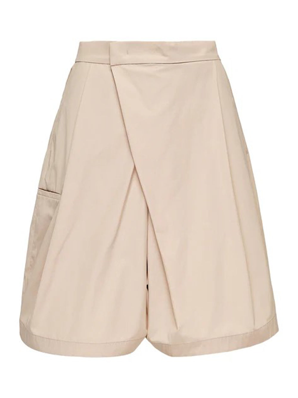 Sheen Cotton Taffeta Shorts (Latte)