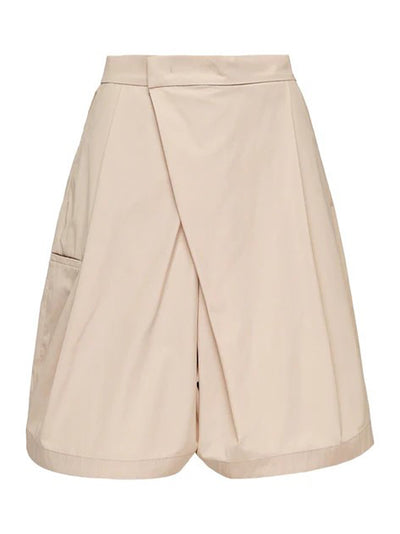 Sheen Cotton Taffeta Shorts (Latte)