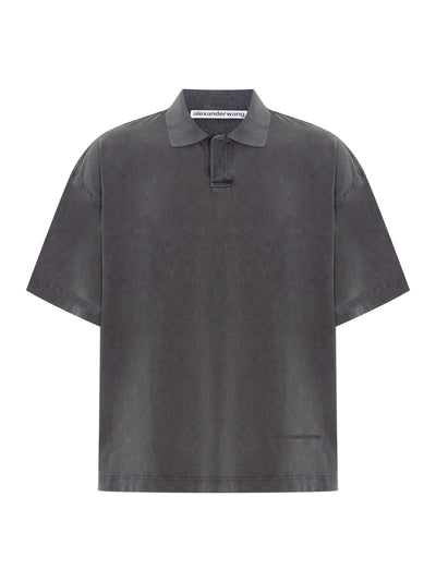 Short Sleeve Polo Tee (Vintage Grey)