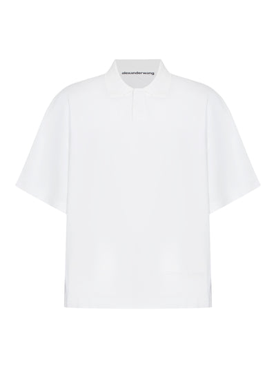 Short Sleeve Polo Tee (Vintage White)