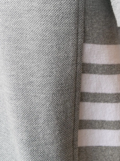 Short Sleeve Tee W/ Engineered 4 Bar Stripe In Classic Pique (Light Grey)
