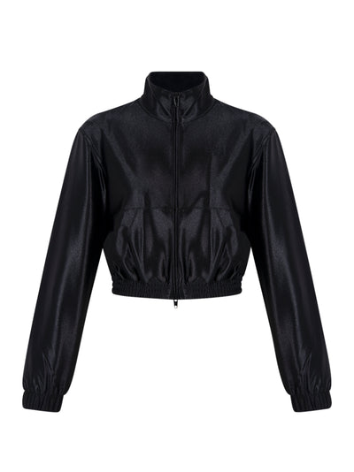 Shrunken Zip-Up Jacket (Black)