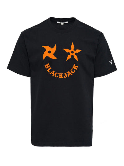 Shuriken T-Shirt (Black/Orange)