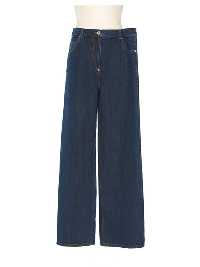 Side Folded Jeans (Blue)