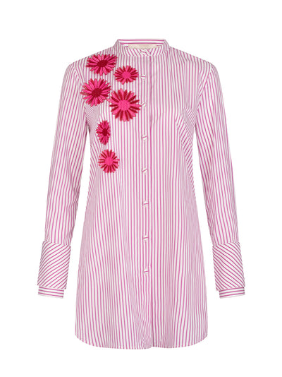 Silvina Blouse (Rose Stripe)