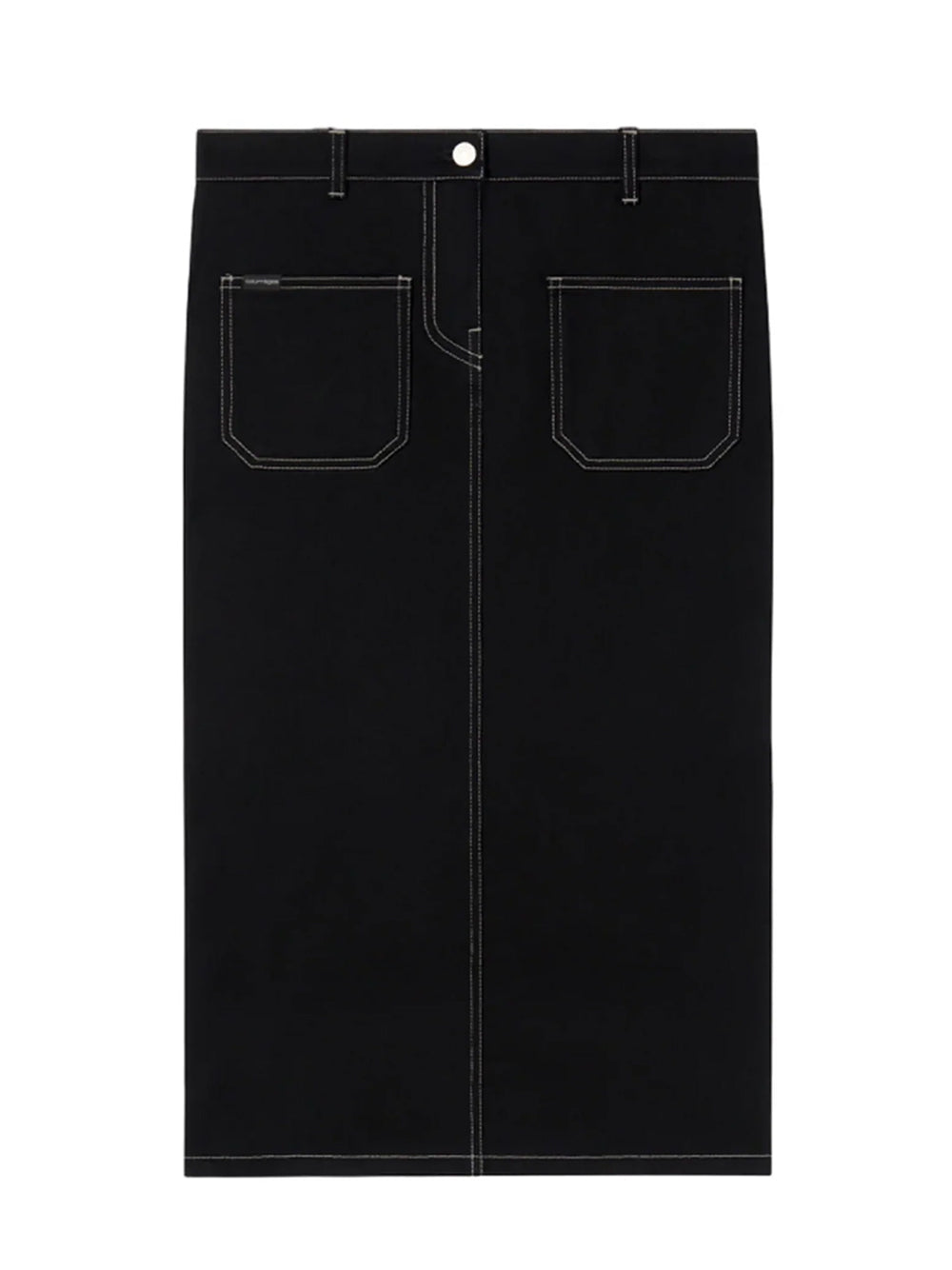 Skirt 2-Pocket Denim (Black/White)