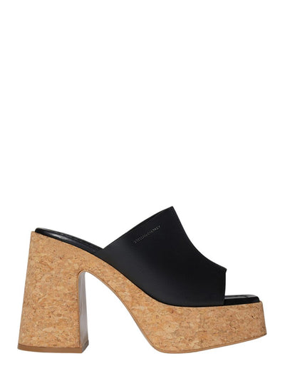 Skyla Platform Mule Sandals (Black)