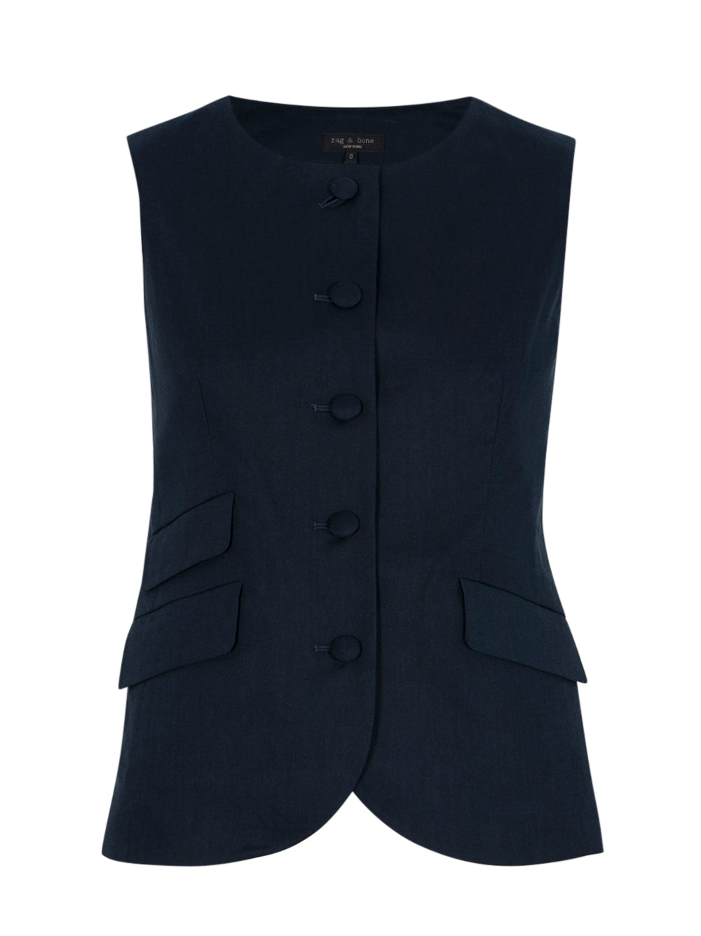 Slade Crew Linen Vest (Salute)
