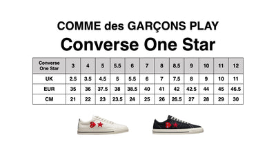 COMME des GARÇONS PLAY X Converse One Star (White)