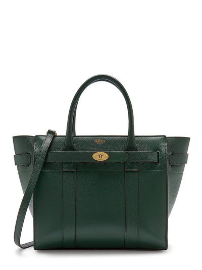 Small Zipped Bayswater Small Classic Grain (Mulberry Green)