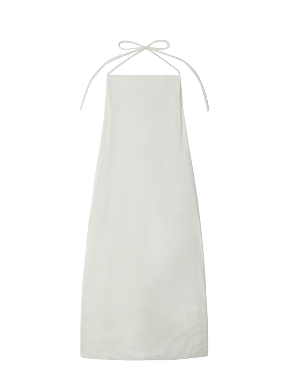 Soft Milan Apron Dress (White)