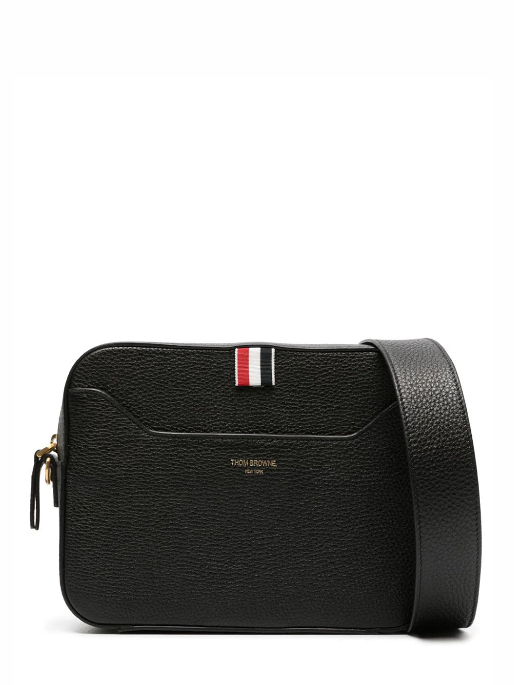 Soft Pebble Grain 4-Bar Small Camera Bag (Black)