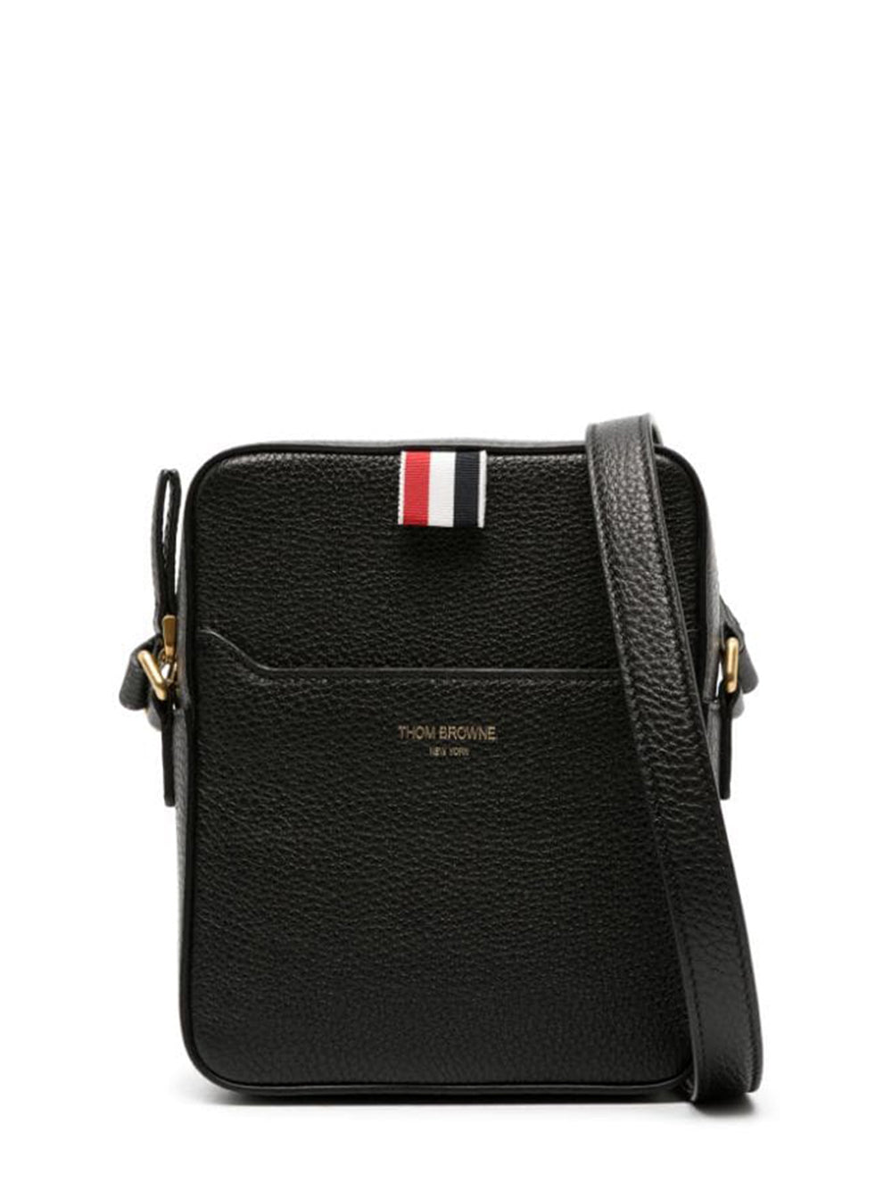 Soft Pebble Grain 4-Bar Vertical Camera Bag (Black)