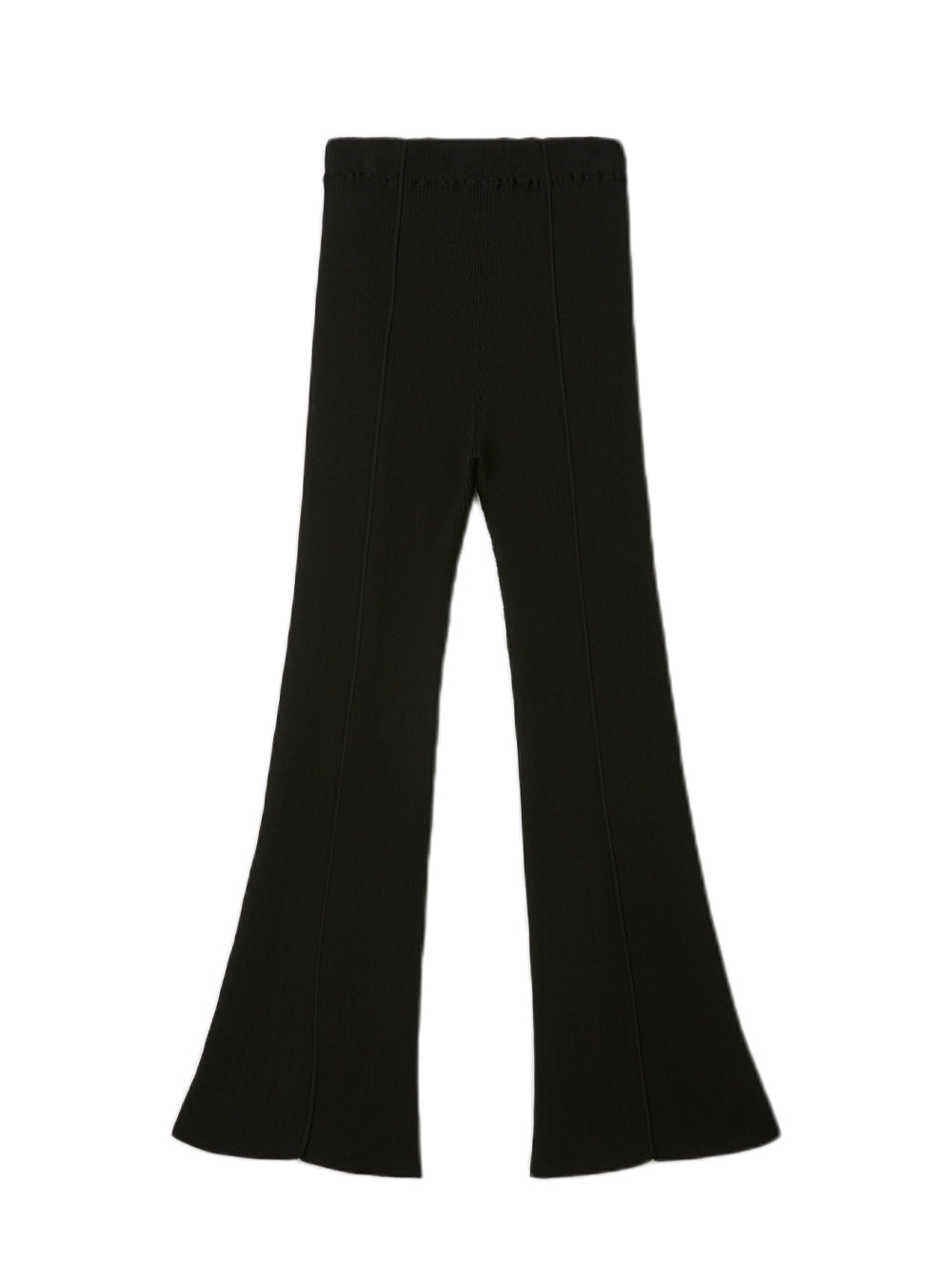 Soft Portrait Tight Flare Pants (Black)