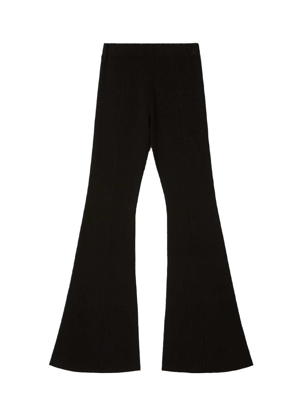 Soft Portrait Tight Flare Pants (Black)