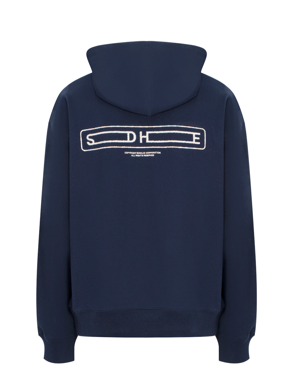 Embroidered Hoodie (Navy)