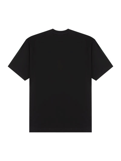 Embroidery Round Logo T-Shirt (Black)