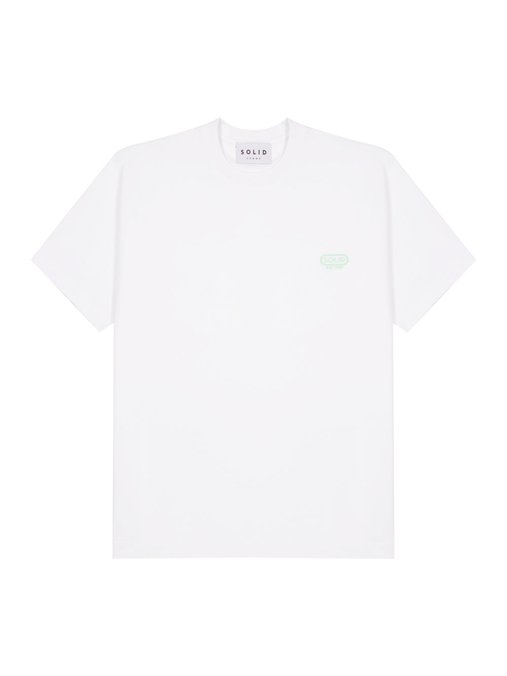 Embroidery Round Logo T-Shirt (White)
