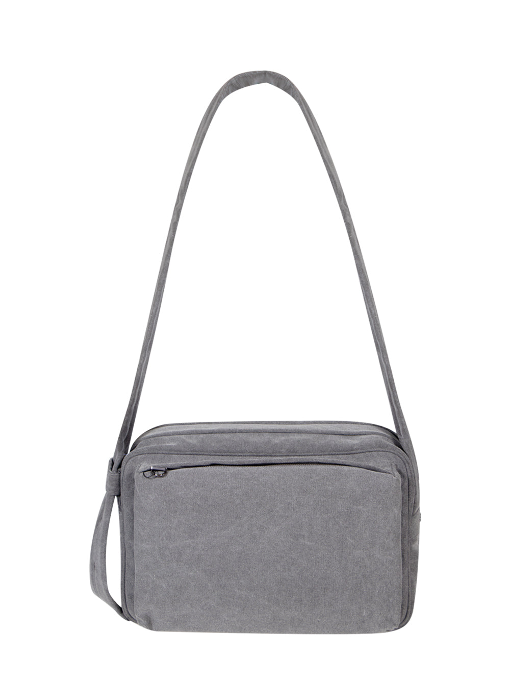 Washed Denim Cross Bag (Grey)