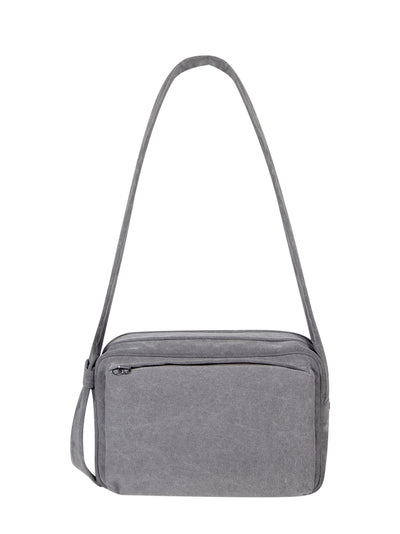 Washed Denim Cross Bag (Grey)